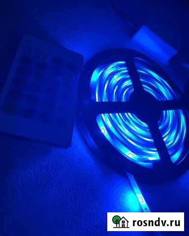 Светодиодная лента с пультом 5 метров Благовещенск - изображение 1