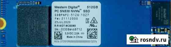 Ssd m2 NvME 512gb Western Digital Александров