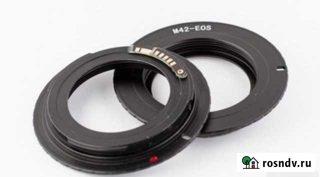 Переходник Адаптер М42 Canon EOS с чипом Калуга - изображение 1