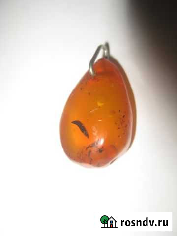 Маленький кулон - натуральный янтарь СССР Красноярск - изображение 1
