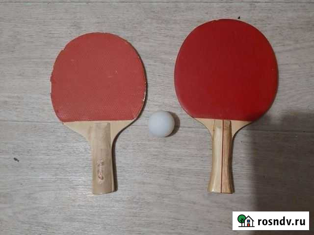 Ракетки -3шт шарики-5шт Октябрьский - изображение 1
