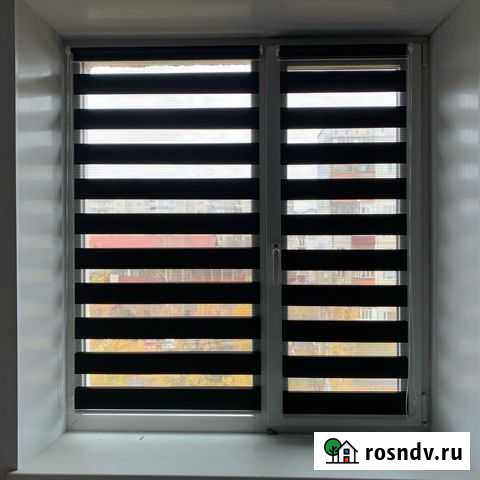 Рулонные шторы Зебра кассетного типа Новороссийск - изображение 1