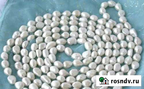 Натуральный, пресноводный жемчуг, 110см Ставрополь - изображение 1