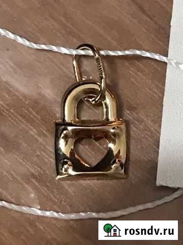 Подвеска замочек серебро 925 пр позолота Адамас Саранск - изображение 1