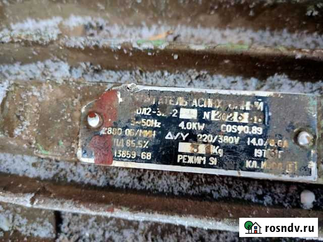 Электродвигатель 4кВт Мещовск - изображение 1