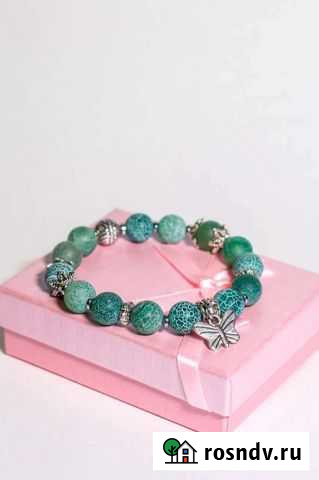 Браслет из зелёного агата и гематита Санкт-Петербург - изображение 1
