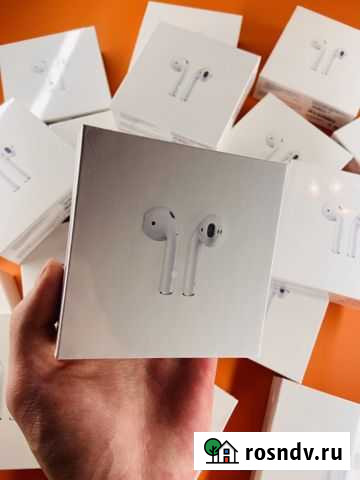 Беспроводные наушники airpods 2 1:1 Мурманск - изображение 1