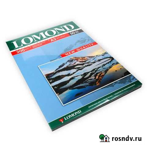 Lomond Фотобумага глянцевая 200 гр/м, A3, 50 л Краснодар - изображение 1