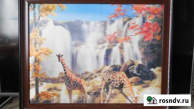 Картина 3Д в раме. Размер 90 на 60 см Архангельск - изображение 1