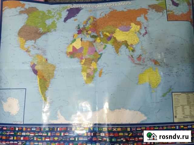 Политическая карта настенная Воркута - изображение 1