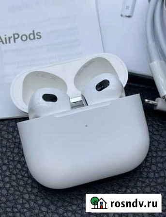 AirPods 3 с гарантией Беспроводные наушники Липецк - изображение 1