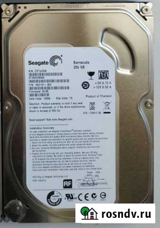 Жесткий диск HDD Seagate Barracuda 250 GB Пермь - изображение 1