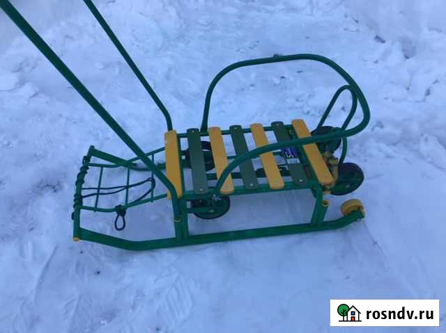 Детские санки с колесами Пенза - изображение 1