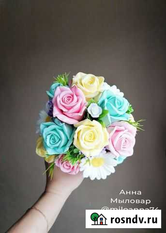 Букет цветов из мыла. Неувядающие букеты Карталы Карталы - изображение 1