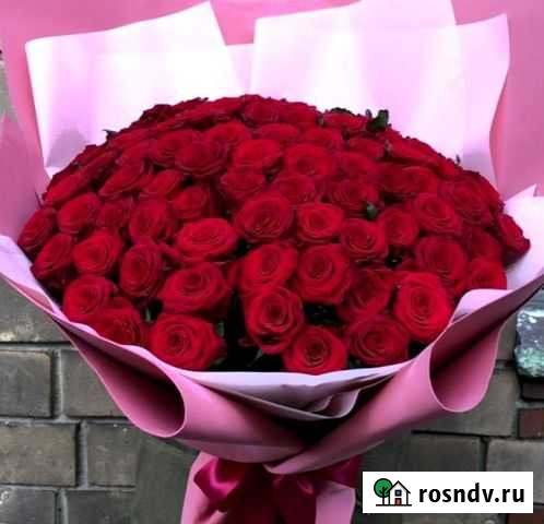 101 роза с доставкой и другие цветы Ростов-на-Дону - изображение 1
