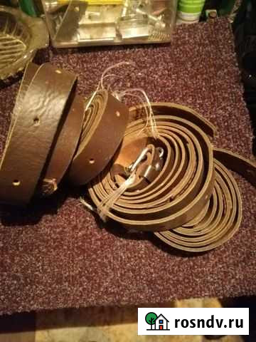 Брючный ремень кожа времён СССР Петропавловск-Камчатский - изображение 1