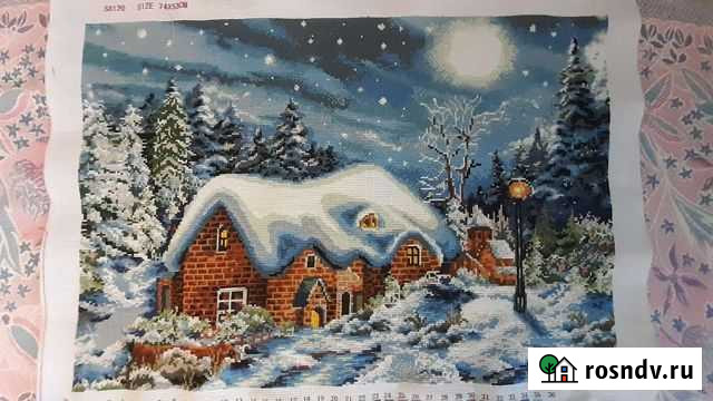 Картина ручная вышивка Хабаровск - изображение 1