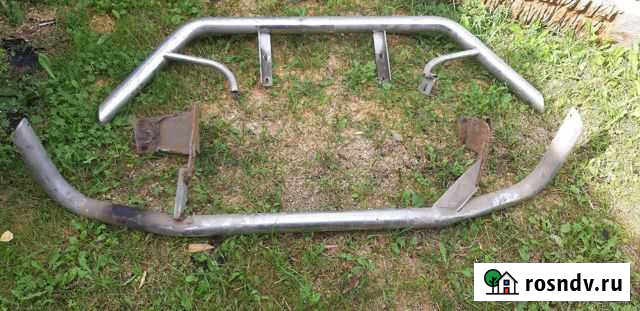 Стальная Защита бамперов Митсубиси аутлендер/пежо Балабаново - изображение 1