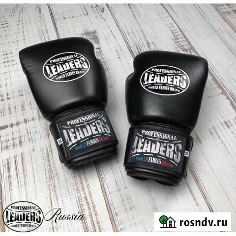 Боксерские перчатки Leaders thai series кожа Томск - изображение 1