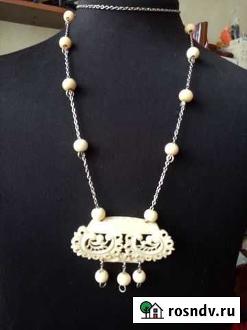 Колье из кости винтаж Россошь - изображение 1