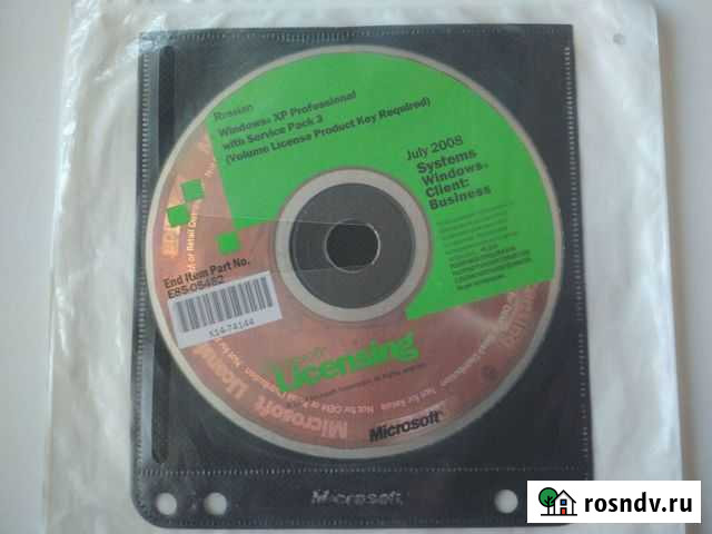 Диск OLP Windows XP PRO SP3 Краснодар - изображение 1