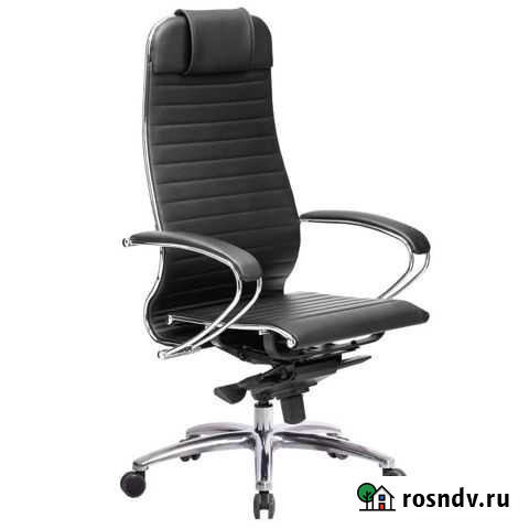 Офисное элегантное кожаное кресло Самурай К-1 Новосибирск - изображение 1