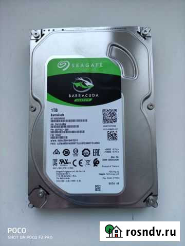 Hdd seagate 1tb новый Новокузнецк - изображение 1