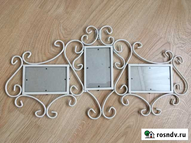 Кованная фоторамка на 3 фотографии Смоленск - изображение 1