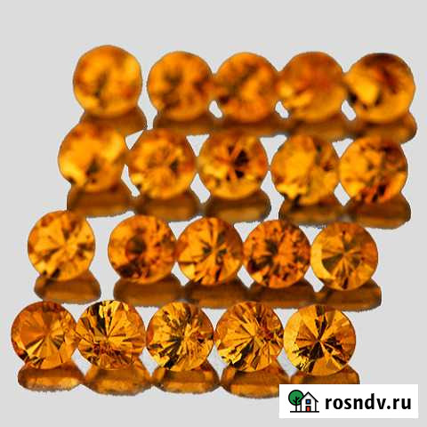 Гранат спессартит натуральный 1,09Ct, 1,7мм 35шт Химки - изображение 1