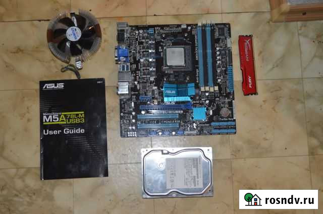 Материнская плата с процессором и памятью Дзержинск - изображение 1