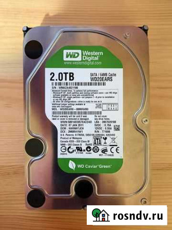 Жесткий диск WD Caviar Green 2TB Кострома - изображение 1