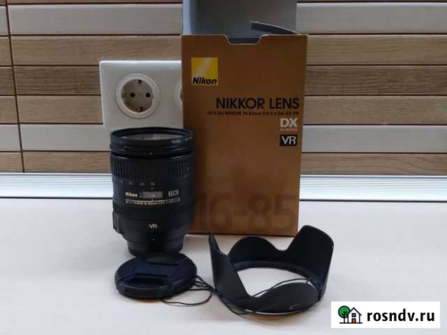 Объектив AF-S DX Nikkor 16-85mm f/3.5-5.6 G ED VR Краснообск - изображение 1