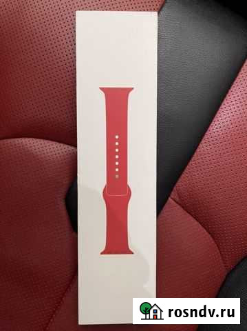 Ремешок apple watch 44 Red Sport Band Уфа - изображение 1