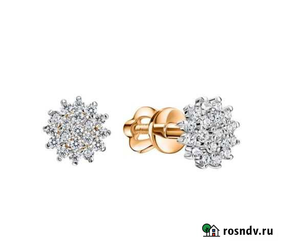 Золотые серьги Новые с биркой 585 проба Екатеринбург - изображение 1