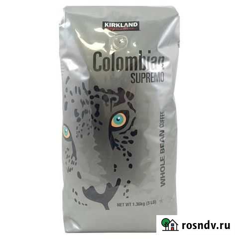 Kirkland колумбийский цельнозерновой кофе 1,36 кг Одинцово - изображение 1