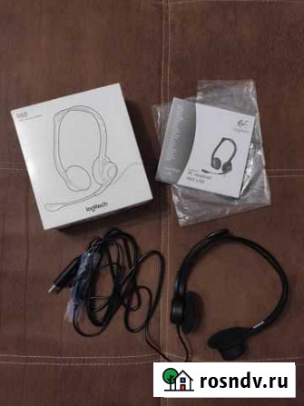 USB-гарнитура Logitech PC 960 Headset Нижнекамск - изображение 1