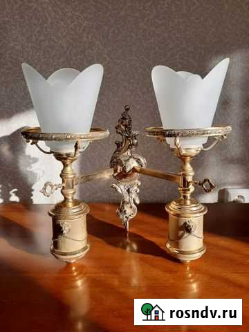 Антикварный светильник-бра.Бронза Санкт-Петербург - изображение 1