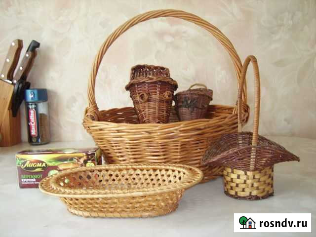 Плетеное корзинка, кашпо СССР Новомосковск - изображение 1
