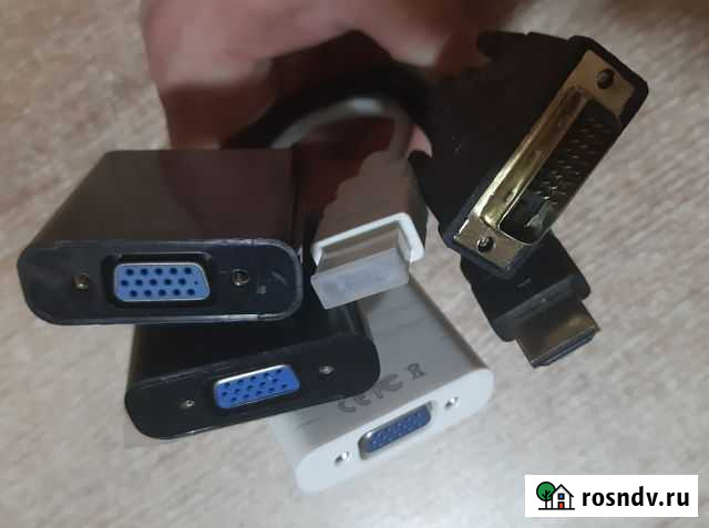 Переходник / адаптер hdmi-VGA и DVI-VGA Прокопьевск - изображение 1