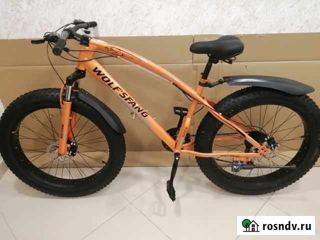 Горный велосипед Фэтбайк wolfs fang оранжевый Оренбург - изображение 1