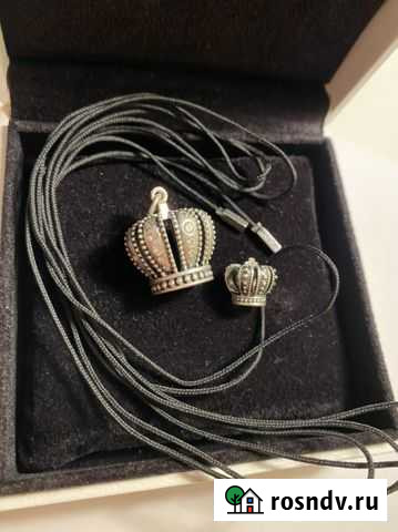 Pandora корона шарм подвеска шнурок оригинал Тверь - изображение 1