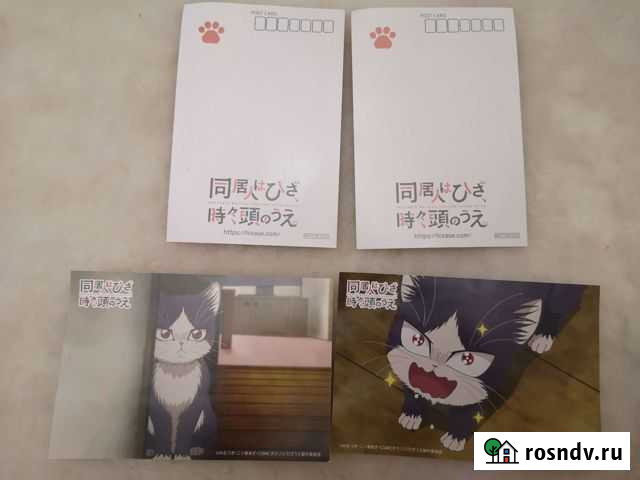 Открытки из Японии аниме кот Тольятти - изображение 1
