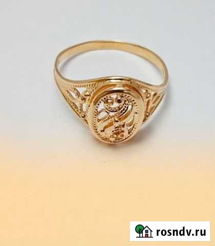 Кольцо Золото 585 Красный 2,44г. 19.5 Челябинск - изображение 1