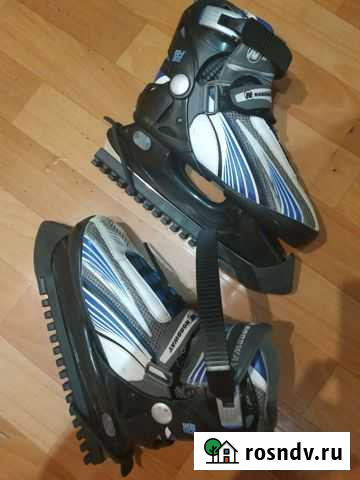 Коньки детские,раздвижные, размер 34-36 Иваново - изображение 1