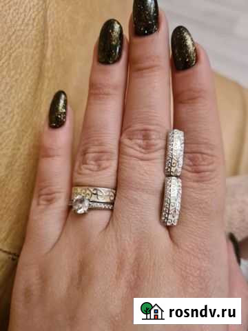 Серебряные серьги,кольцо Рязань - изображение 1