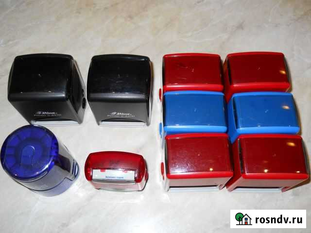 Печать штампы с датой наборные двухцветные Троицк - изображение 1