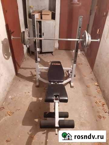 Скамья York В540 + штанга 52 кг Калининград - изображение 1