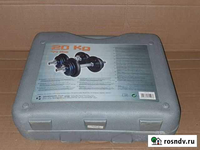 Набор гантель для силовых тренировок 20 кг С резьб Реутов - изображение 1