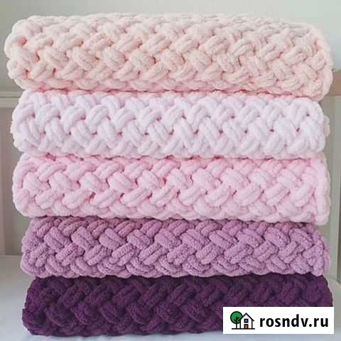 Вяжу на заказ. Пледы,шапки, шарфы Казань - изображение 1