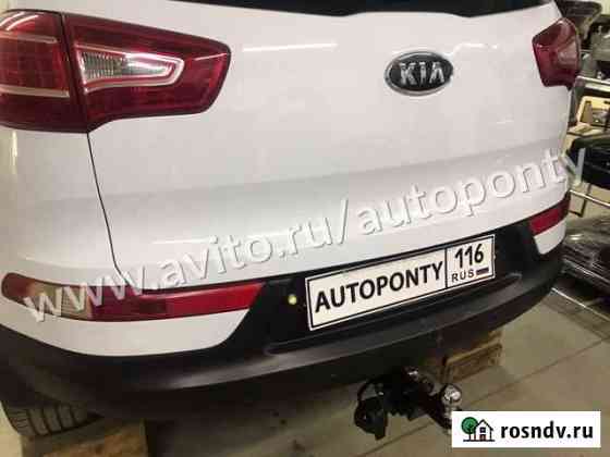 Фаркоп на KIA Sportage 3 Быстросъемный квадрат Набережные Челны